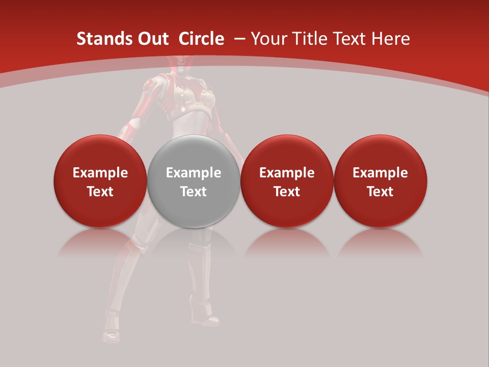 Scifi Render Girl PowerPoint Template