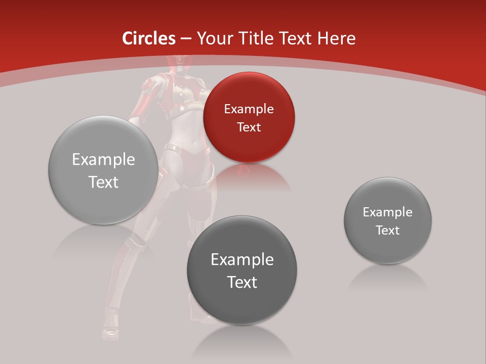 Scifi Render Girl PowerPoint Template