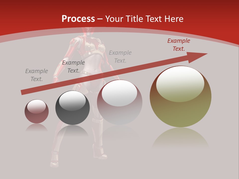 Scifi Render Girl PowerPoint Template