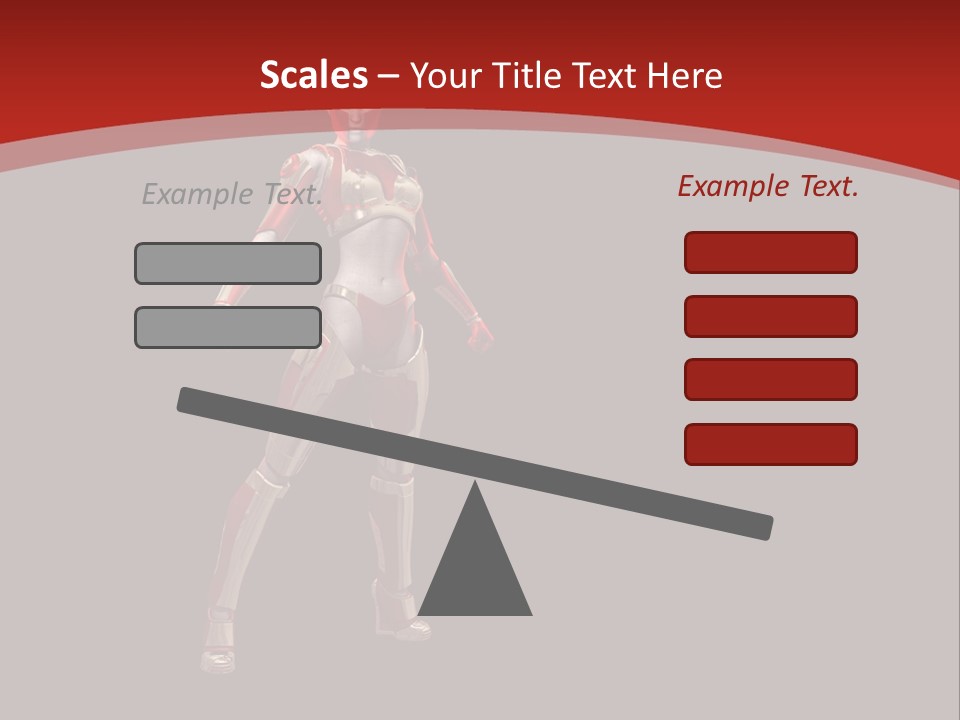 Scifi Render Girl PowerPoint Template