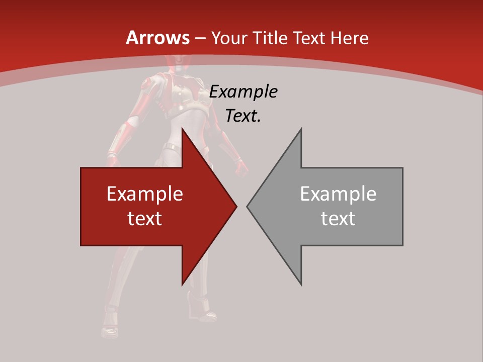 Scifi Render Girl PowerPoint Template