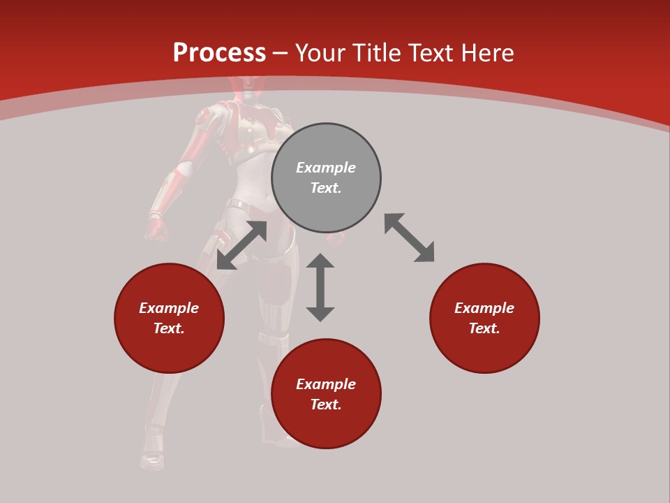 Scifi Render Girl PowerPoint Template