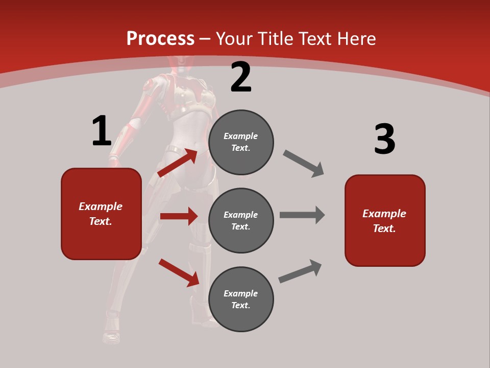 Scifi Render Girl PowerPoint Template