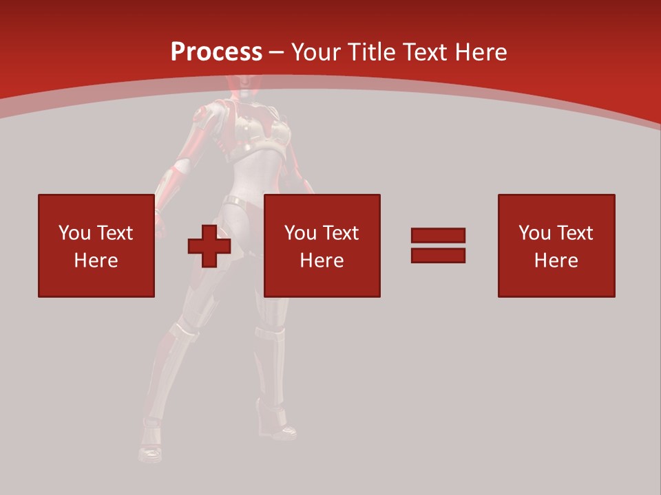 Scifi Render Girl PowerPoint Template