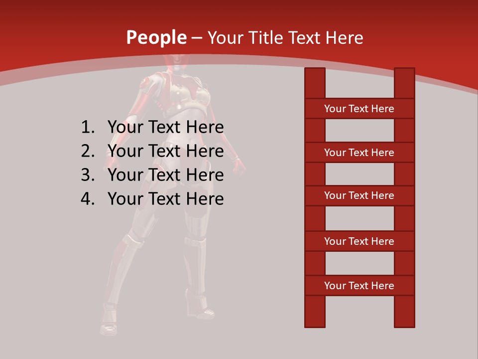 Scifi Render Girl PowerPoint Template