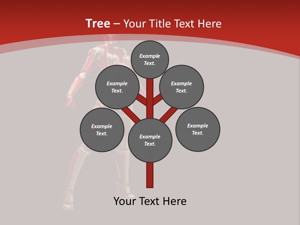 Scifi Render Girl PowerPoint Template