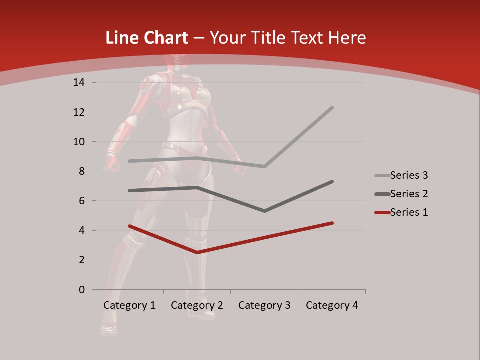 Scifi Render Girl PowerPoint Template
