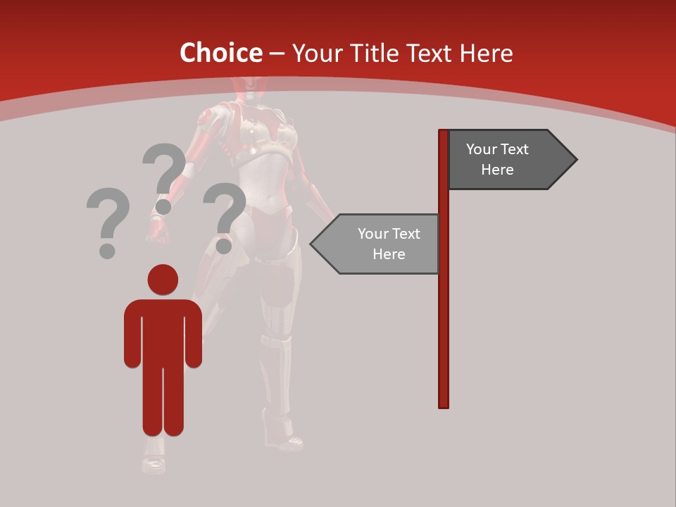 Scifi Render Girl PowerPoint Template