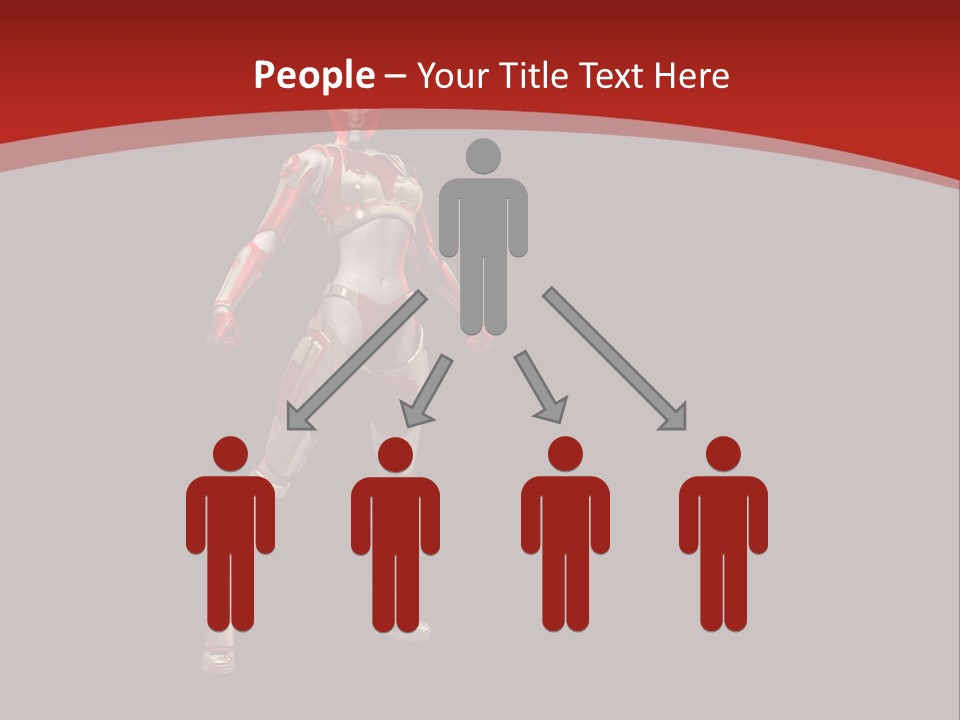 Scifi Render Girl PowerPoint Template