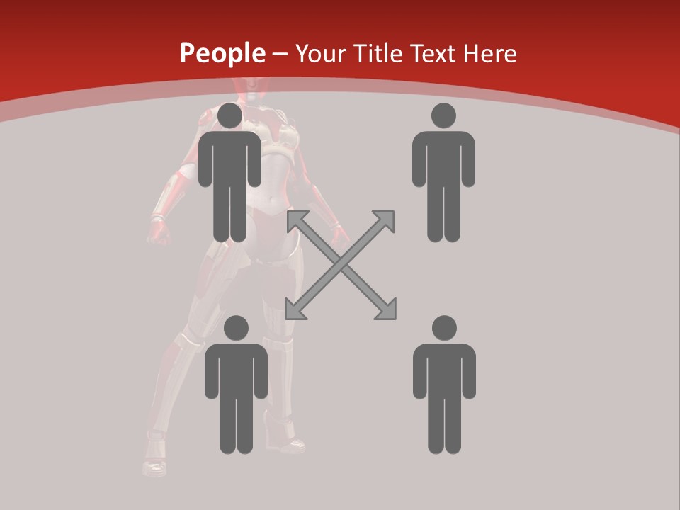 Scifi Render Girl PowerPoint Template