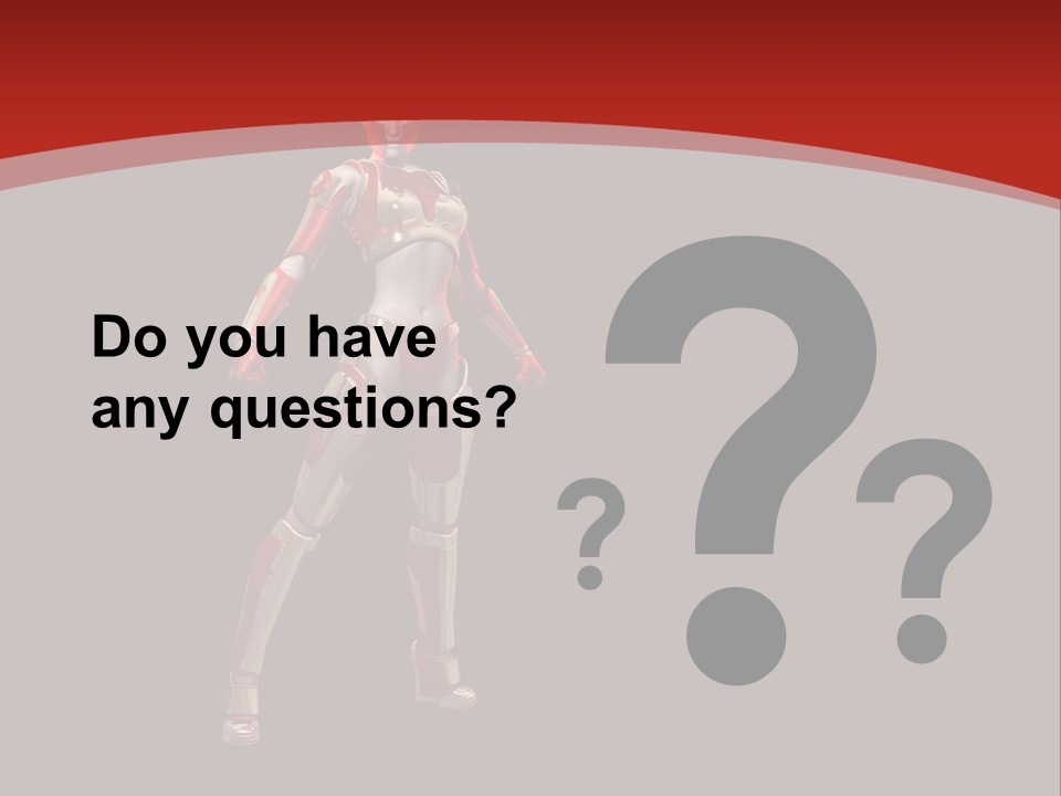 Scifi Render Girl PowerPoint Template