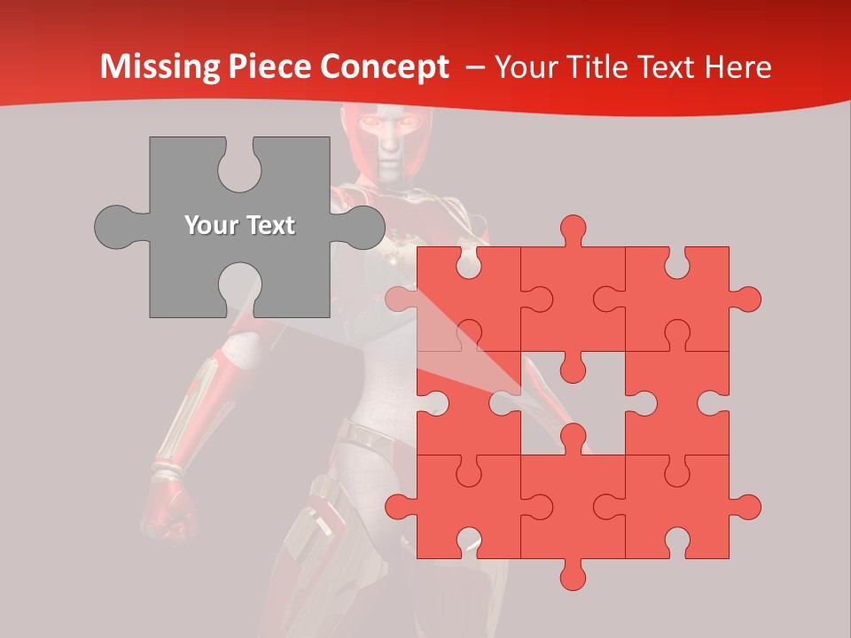 Face Weapon Render PowerPoint Template