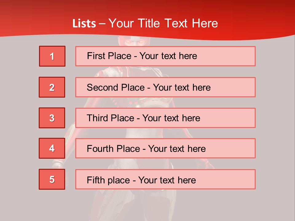 Face Weapon Render PowerPoint Template