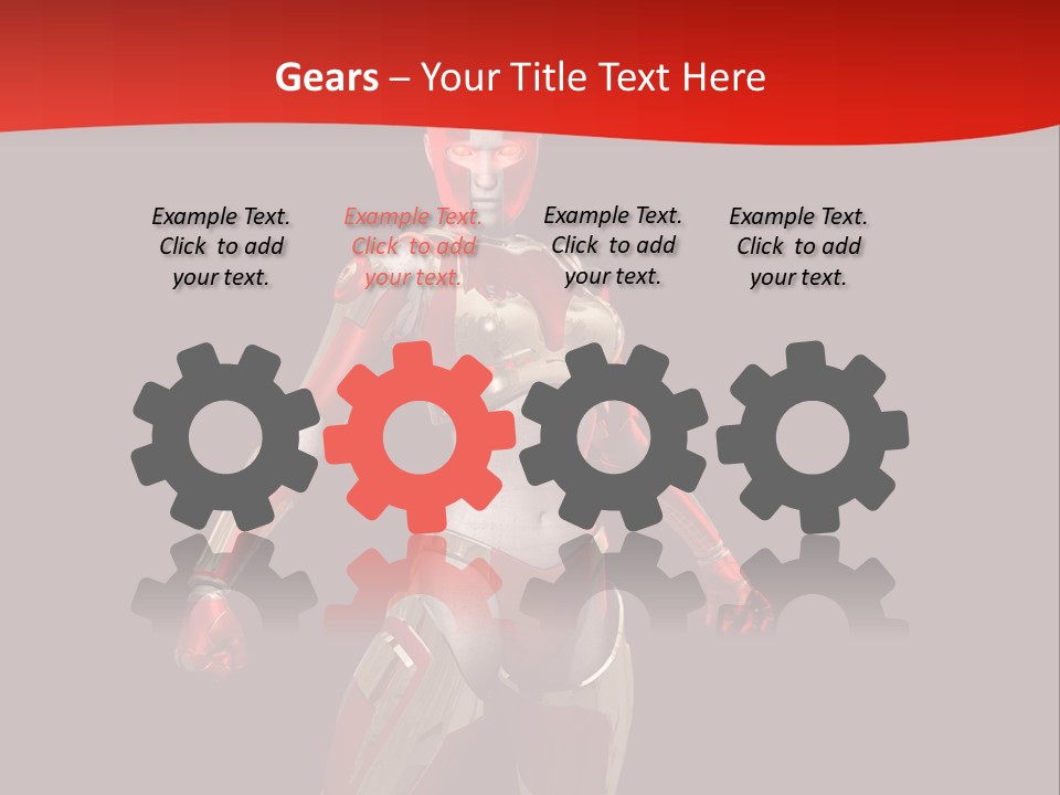 Face Weapon Render PowerPoint Template