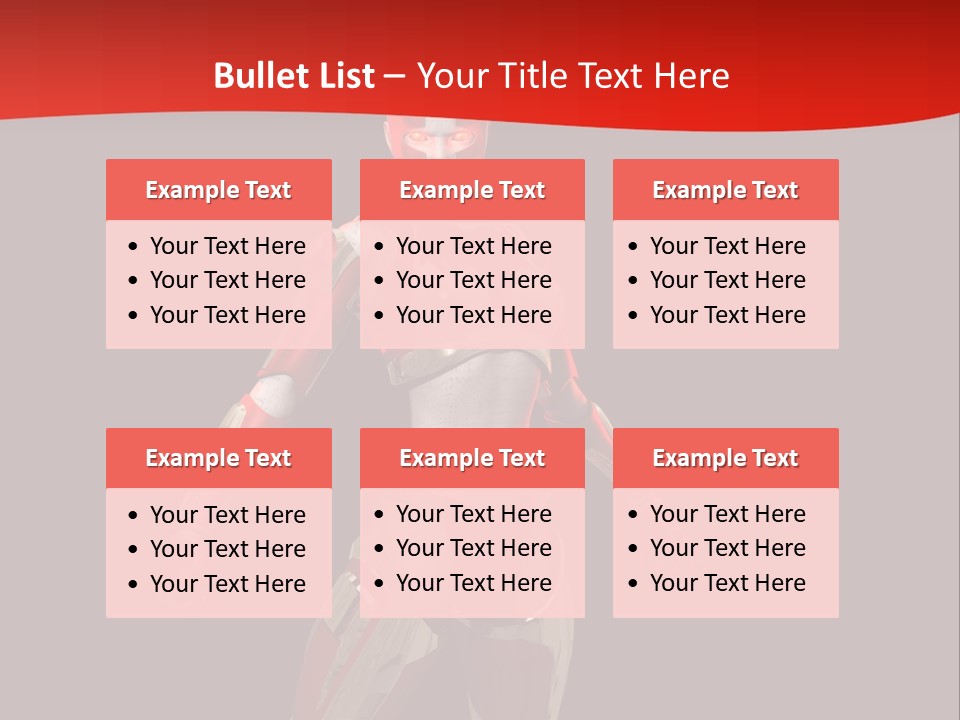 Face Weapon Render PowerPoint Template