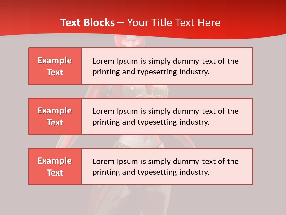 Face Weapon Render PowerPoint Template