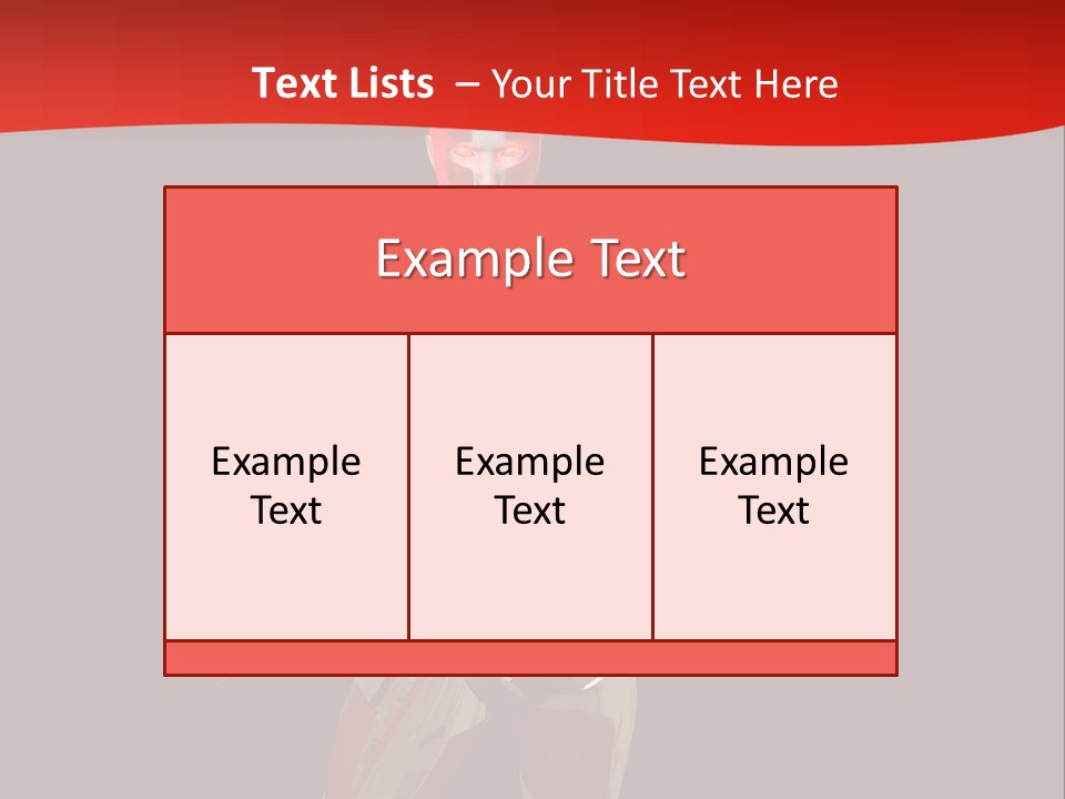 Face Weapon Render PowerPoint Template