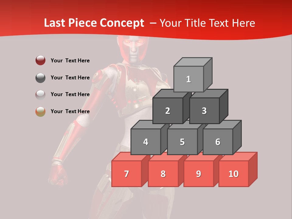 Face Weapon Render PowerPoint Template