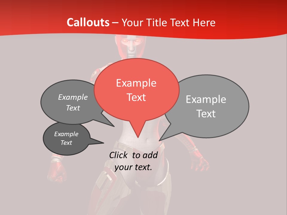 Face Weapon Render PowerPoint Template