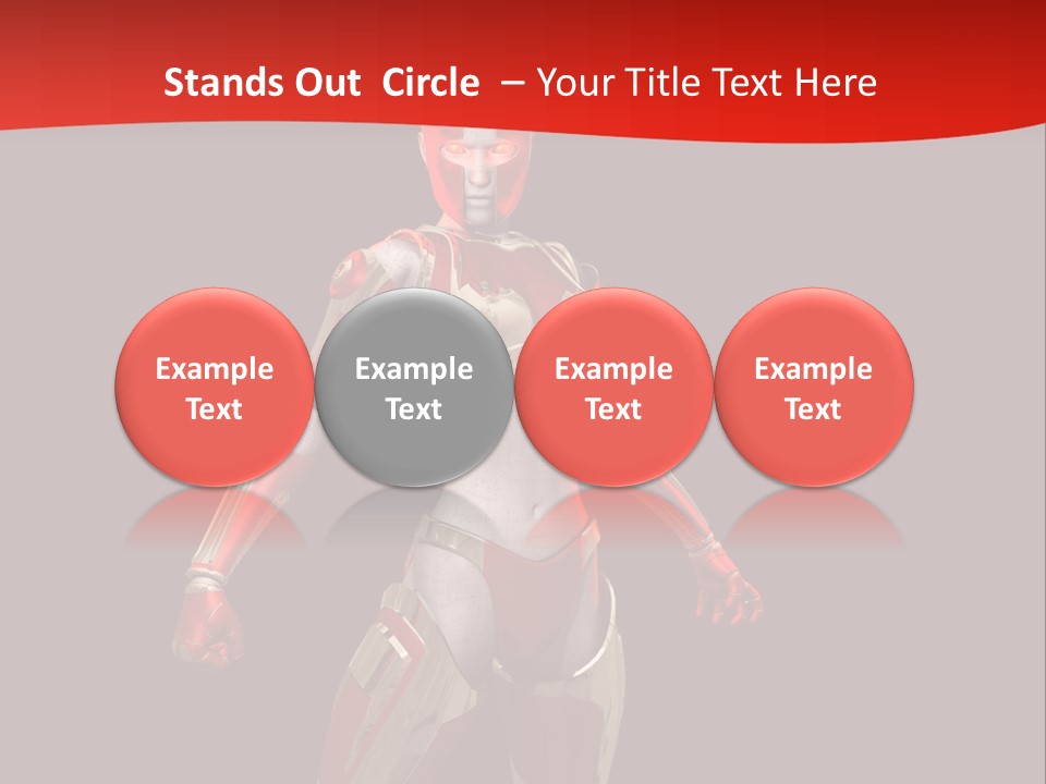 Face Weapon Render PowerPoint Template