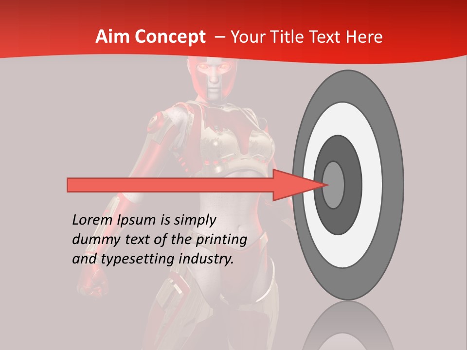 Face Weapon Render PowerPoint Template