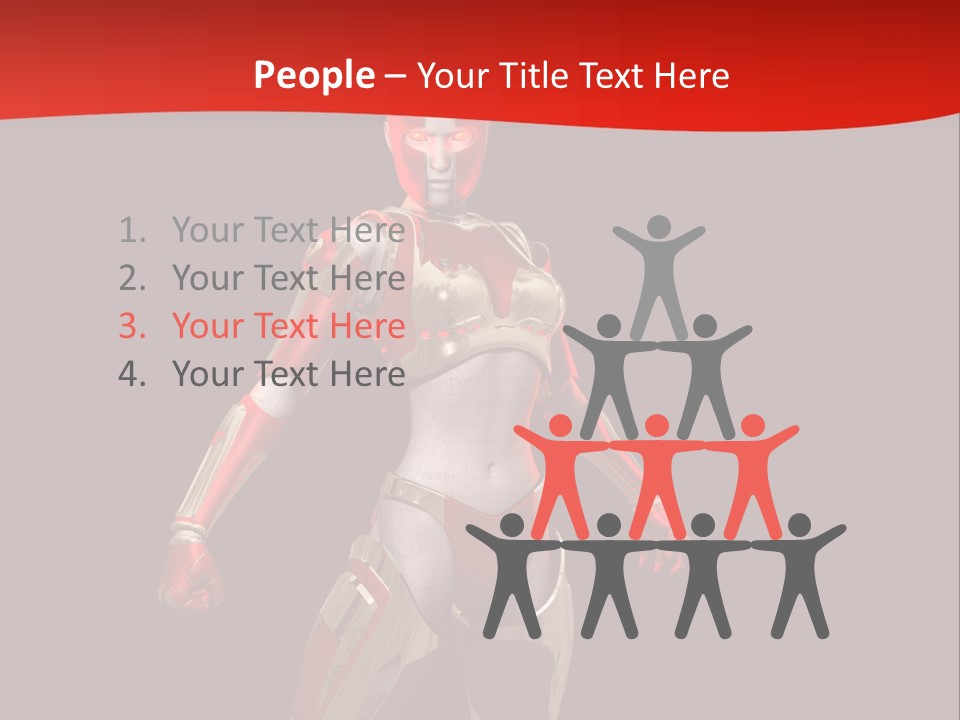 Face Weapon Render PowerPoint Template