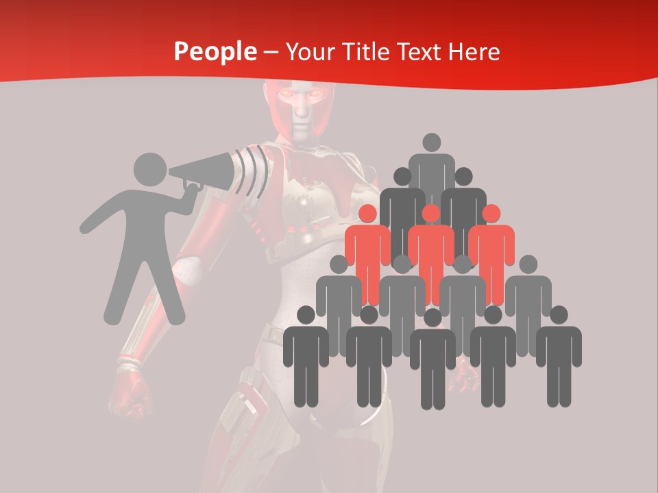 Face Weapon Render PowerPoint Template