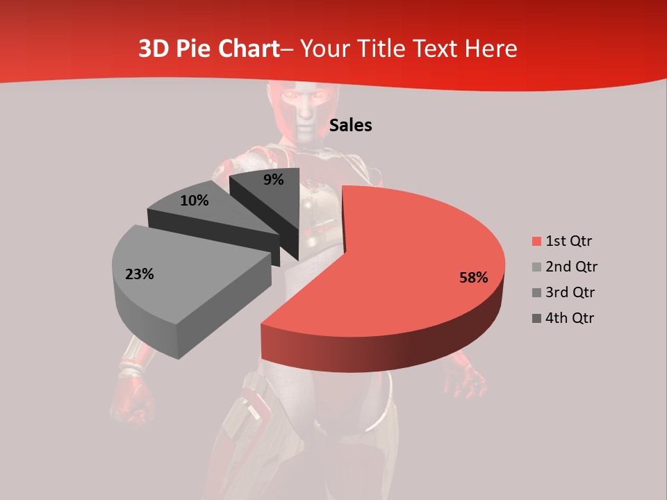 Face Weapon Render PowerPoint Template