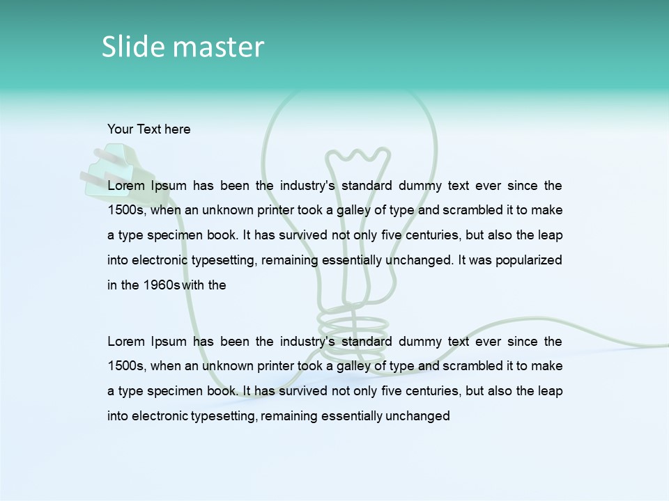 White Imagination Light PowerPoint Template