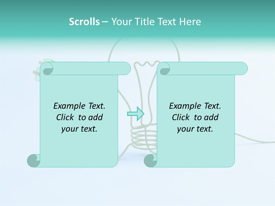 White Imagination Light PowerPoint Template