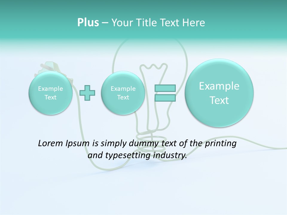 White Imagination Light PowerPoint Template