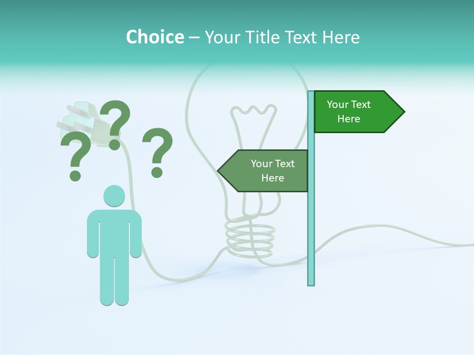 White Imagination Light PowerPoint Template