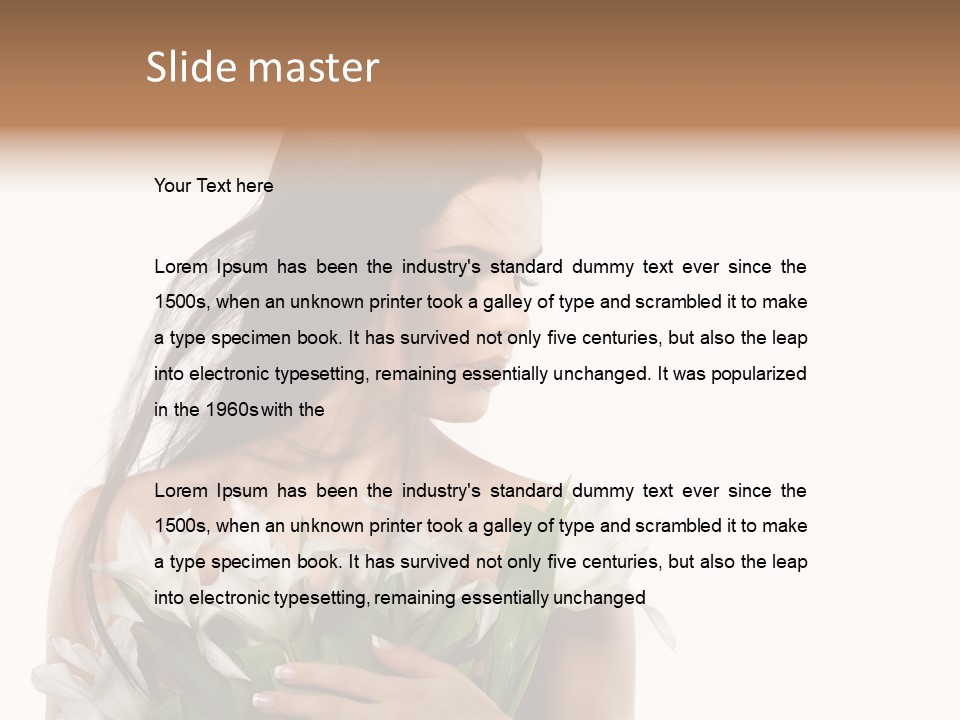 Elegance Image Face PowerPoint Template