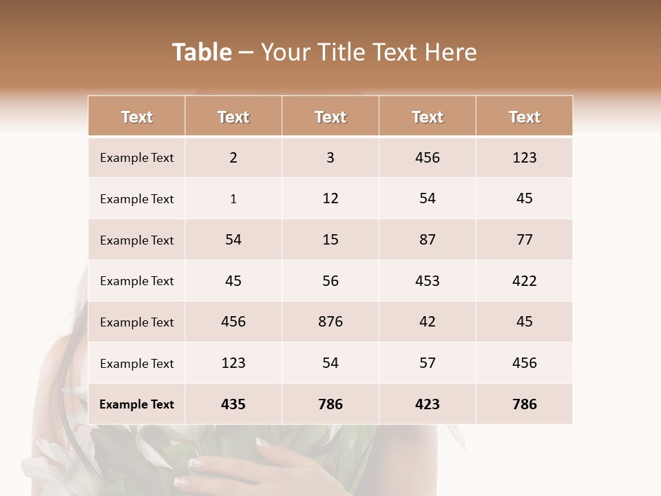 Elegance Image Face PowerPoint Template