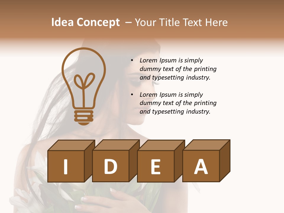 Elegance Image Face PowerPoint Template