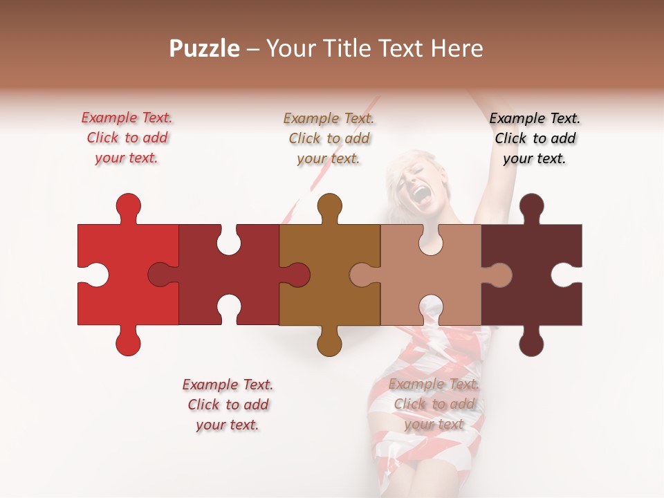 Hair Exotic Seductive PowerPoint Template