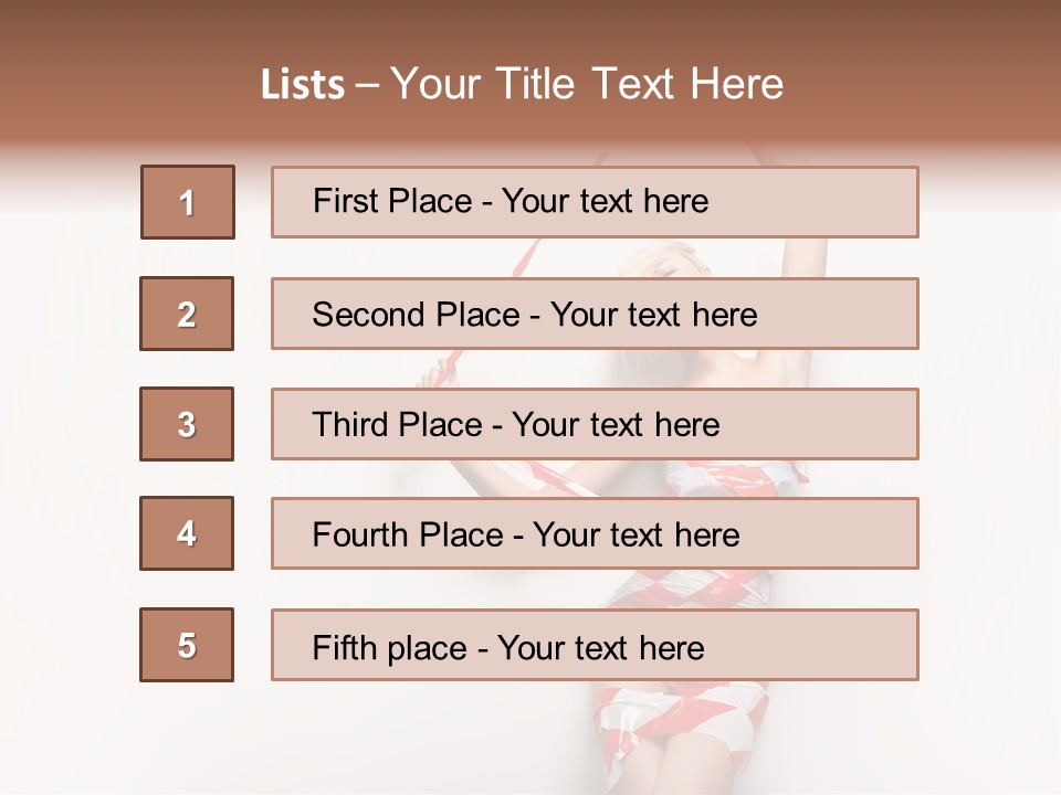 Hair Exotic Seductive PowerPoint Template