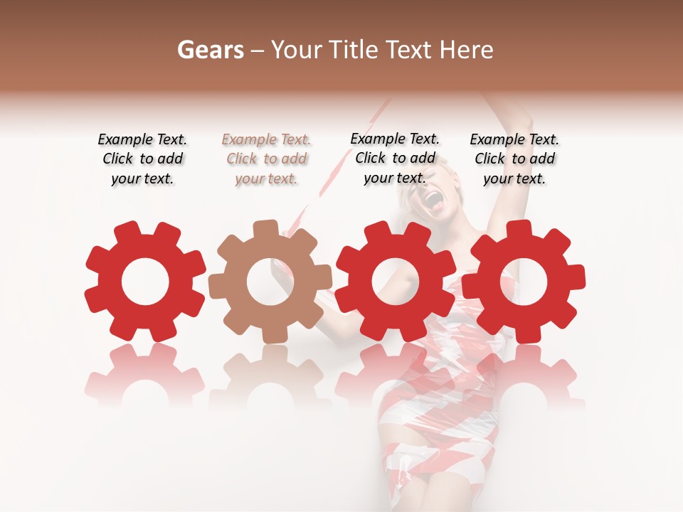 Hair Exotic Seductive PowerPoint Template