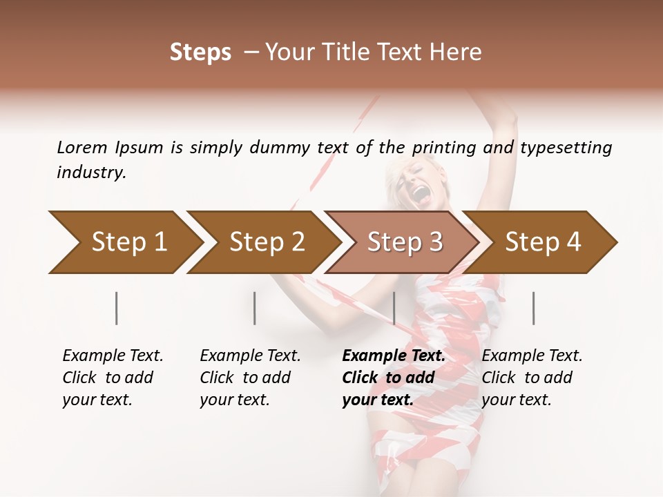 Hair Exotic Seductive PowerPoint Template