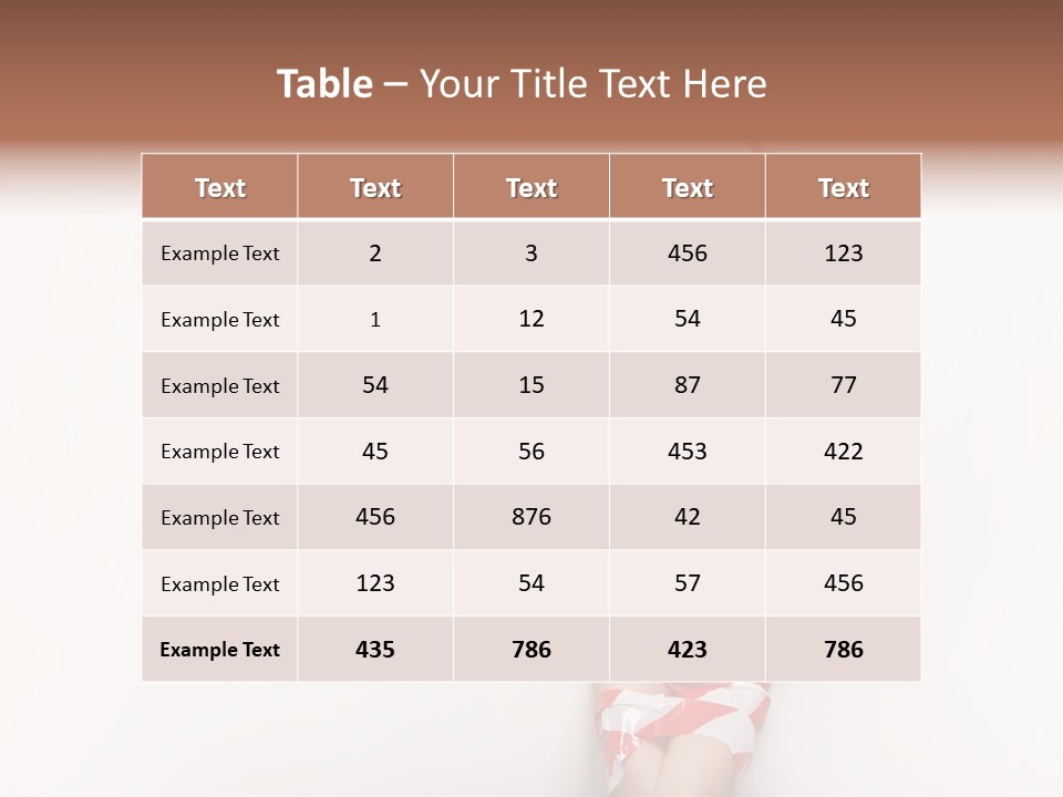 Hair Exotic Seductive PowerPoint Template