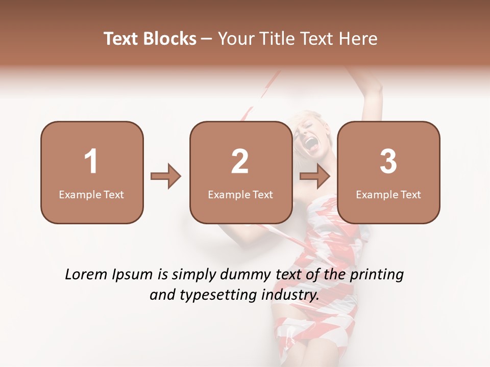 Hair Exotic Seductive PowerPoint Template