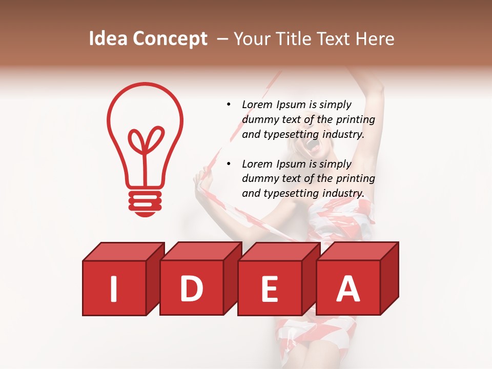 Hair Exotic Seductive PowerPoint Template