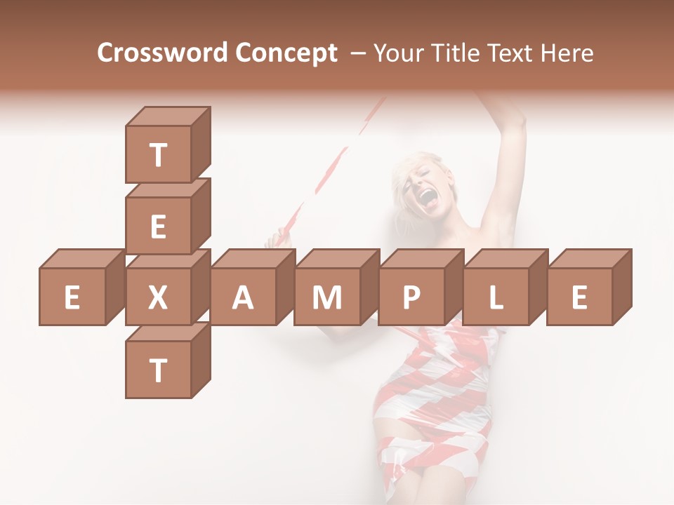 Hair Exotic Seductive PowerPoint Template