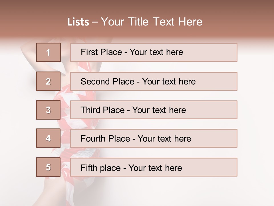 Hairstyle Provocative Y PowerPoint Template