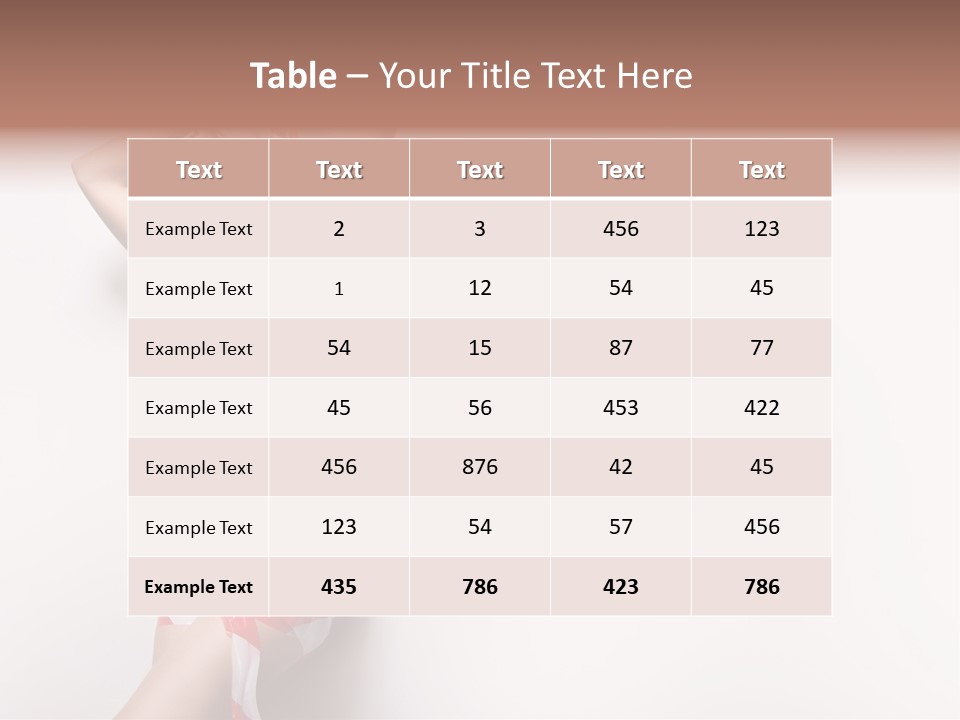 Hairstyle Provocative Y PowerPoint Template