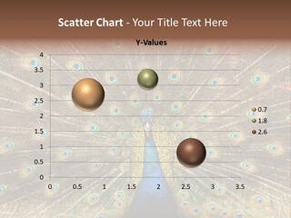 A Peacock With Its Feathers Spread Out PowerPoint Template