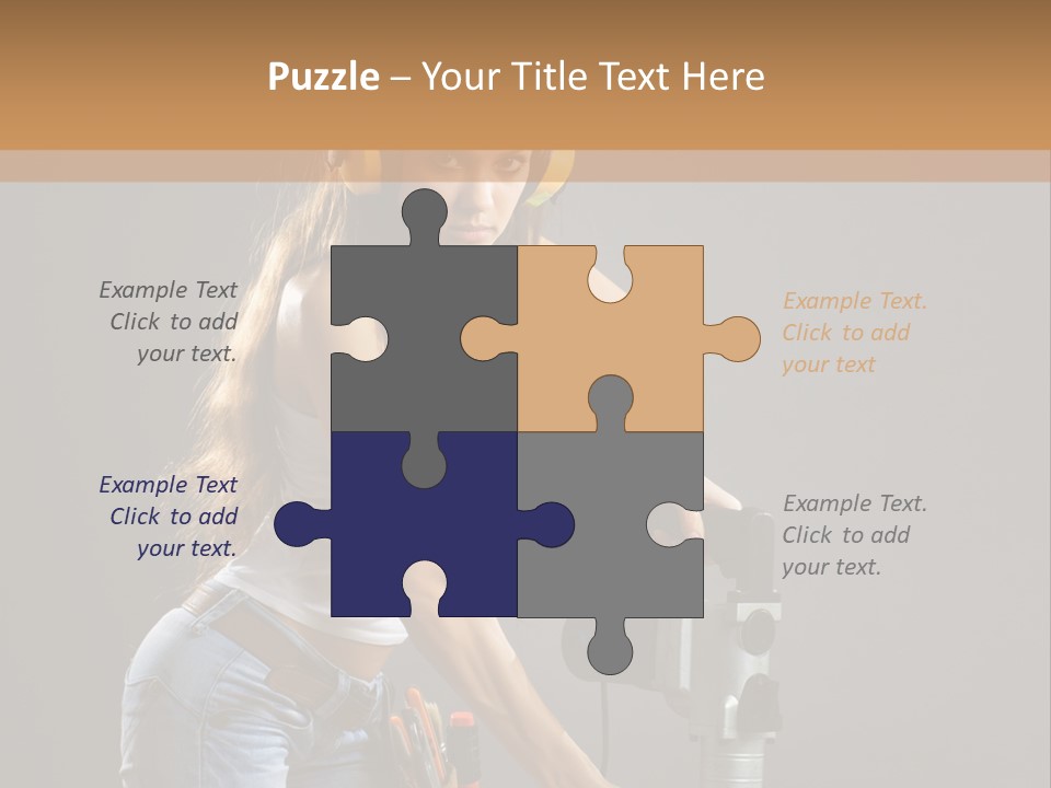 Tool Contractor White PowerPoint Template
