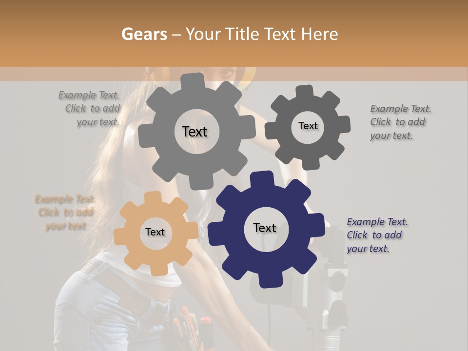 Tool Contractor White PowerPoint Template