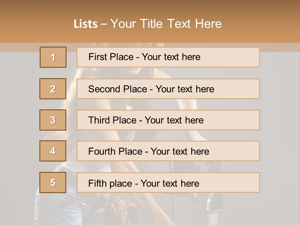 Tool Contractor White PowerPoint Template