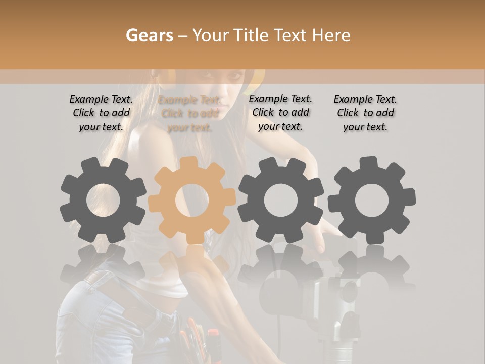 Tool Contractor White PowerPoint Template